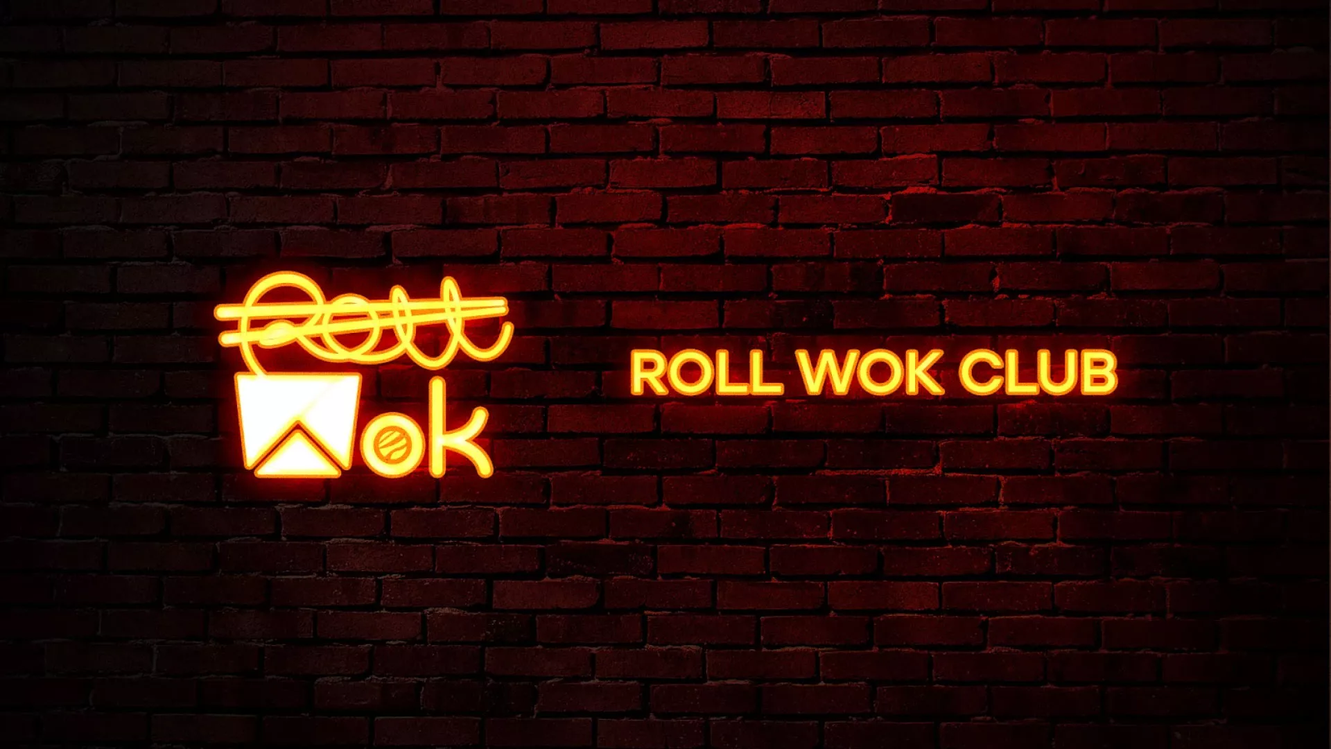 Разработка интерьерной вывески суши-бара «Roll Wok Club» в Зверево